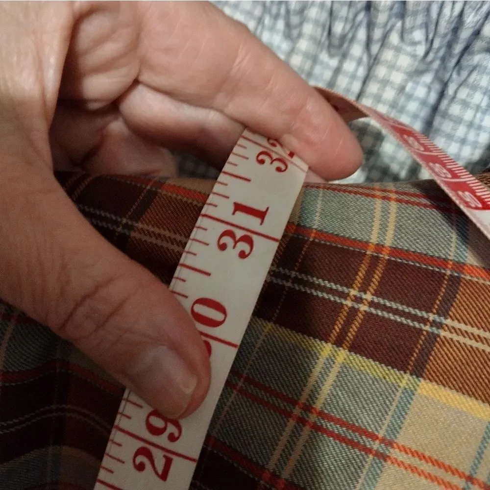 Woolrich plaid button